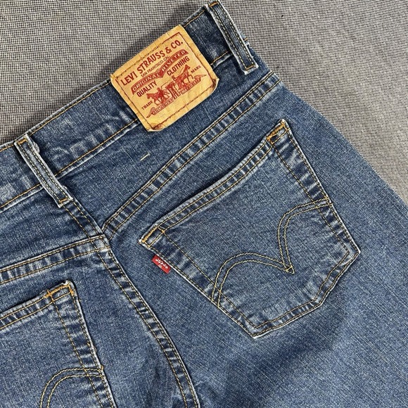 Levi's Denim - Levi's 550 Women Relaxed Boot Cut Blue Stretch Denim Jeans Size 10S Y2K Retro